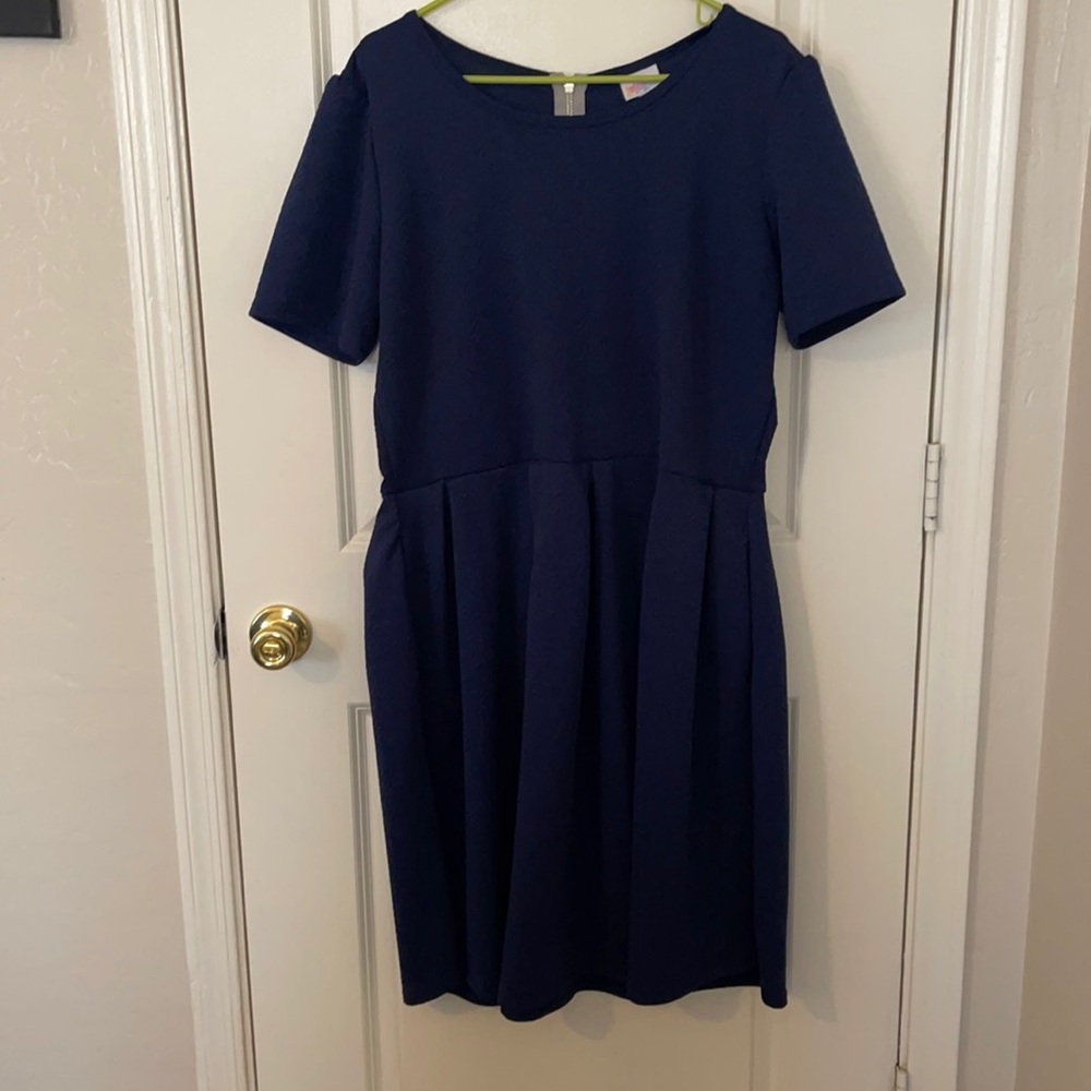 Lularoe navy pocket dress
